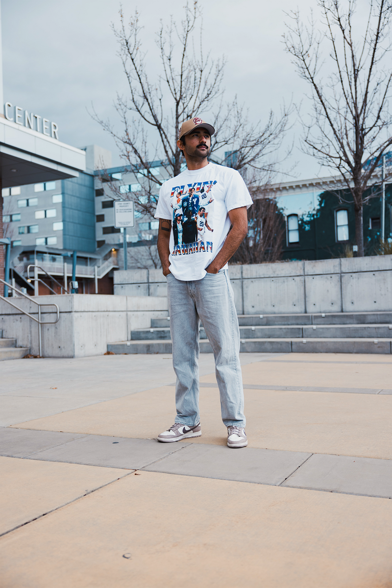 OFFICIAL FLYIN' HAWAIIAN GRAPHIC TEE – The Royal Blue