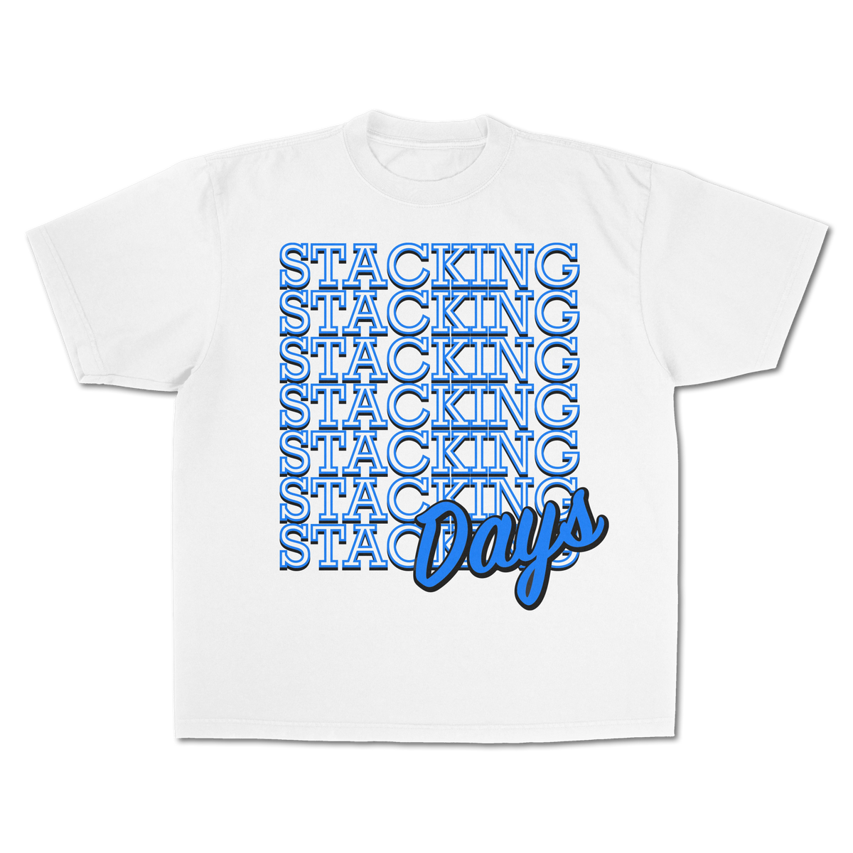 BYU Basketball Stacking Days Graphic Tee | 2025-2026 – The Royal Blue